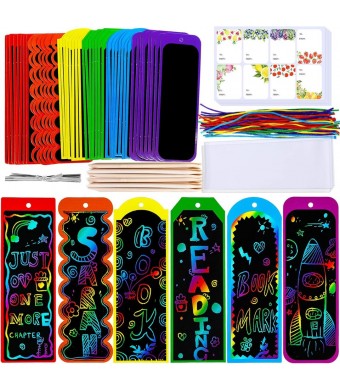 Scratch Bookmarks Craft 48 sets