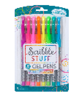 8ct. Rainbow Swirl Gel Pens