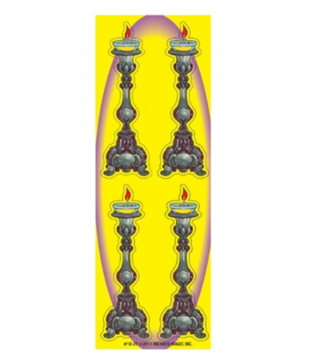 Shabbos Candlesticks Stickers – 25 sheets
