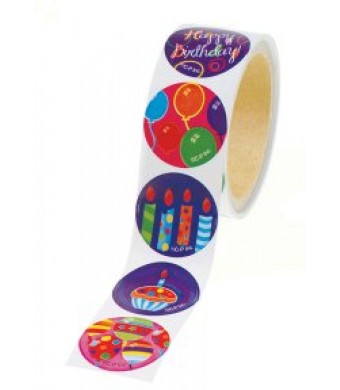 Sticker Roll-Birthday