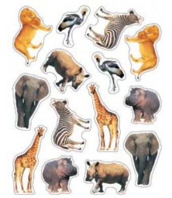 Shape Stickers- Wild Animals