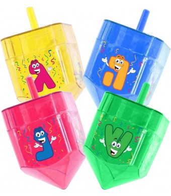 Fill-A-Dreidel Plastic 4/Pk