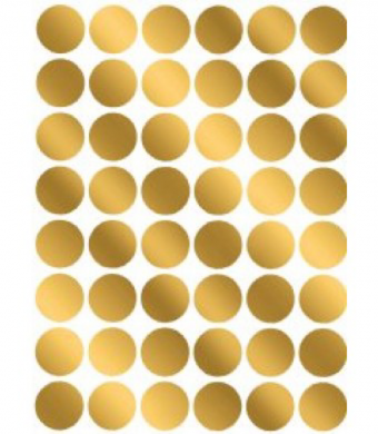 Gold Foil Dot Stickers – Decorative Craft Dots Collection