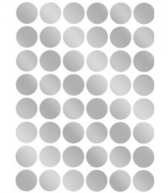 Silver Foil Dot Stickers – Decorative Craft Dots Collection