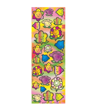 Happy Smiley Flower Die-cut Stickers 