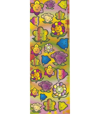 Happy Smiley Flower Die-cut Stickers  6/Sheets 