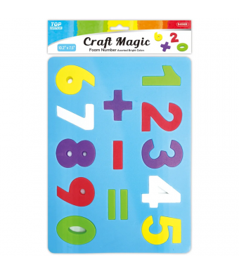  Colorful Foam Numbers Set
