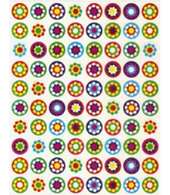 Flower Circle Stickers