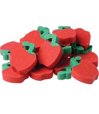 Mini Apple Erasers, 144/Pk – Fun Shaped Classroom Erasers for Kids, Teachers, and Crafts