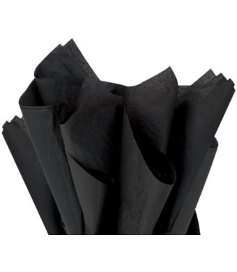 Non Bleed Tissue Black - 20” x 20”, 15/Pk