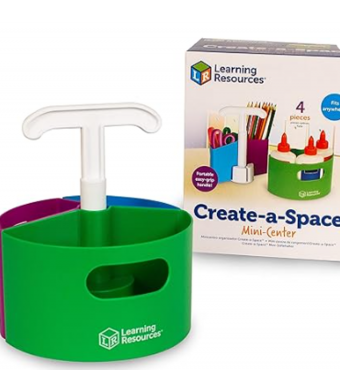 Learning Resources Create-a-Space Storage Mini Center, 4 Piece Set
