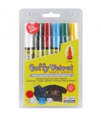 Puffy Velvet Markers-Primary