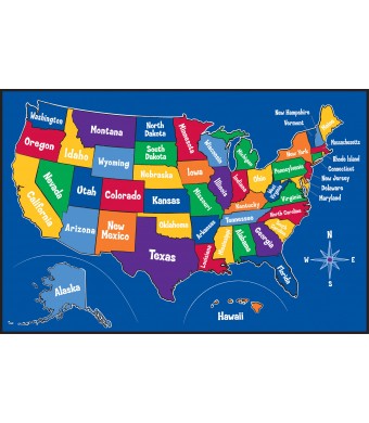 US Map Carpet 