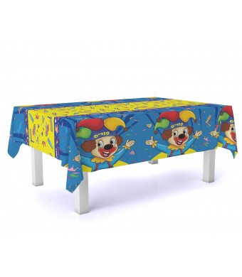 Purim Plastic Tablecloth