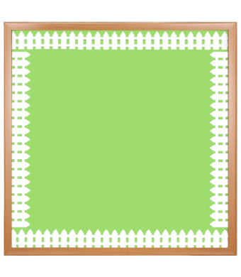 White Picket Fence Border, 3″ x 36″