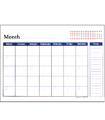 Desk Calendar Pad 
