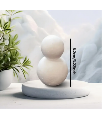 3.22" Styrofoam Snowman – DIY Winter Craft Figure for Kids & Classrooms