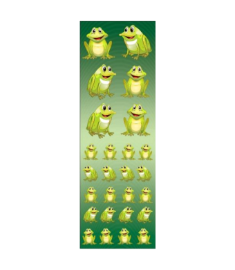 Animated Frog Stickers | Kids Reward Stickers for Classroom, Crafts, Scrapbooking & DIY Activities