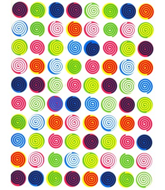 Swirl Stickers 800/Pk - MultiColor