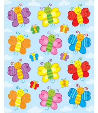 Butterfly Shape Stickers – 6 Sheets Colorful Butterfly Stickers for Kids Crafts, Classroom Rewards, Scrapbooking & DIY Projects