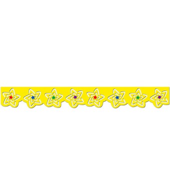 Stencil Cut Stars Border