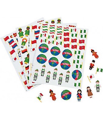 Kids Around the World Sticky Foam Shapes