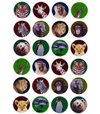 Metallic Animal Stickers for Kids – Shiny Foil Safari & Jungle Animal Stickers for Crafts, Classroom Rewards & Scrapbooking