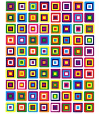 Optical Mosaic Stickers