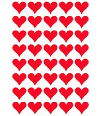 Red Heart Stickers  3/4 400/PK