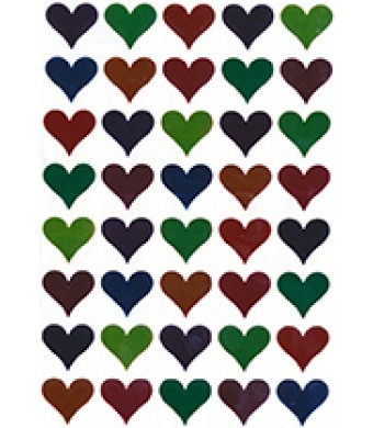 Metallic Heart Stickers 