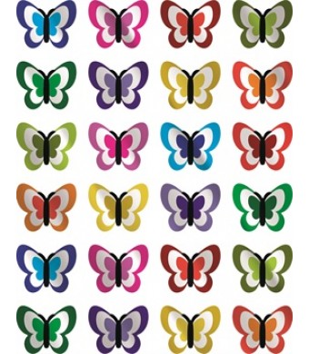 Shiny Butterfly Stickers – 10 Sheets Foil Butterfly Stickers for Kids Crafts, Classroom Rewards, Scrapbooking & DIY Projects