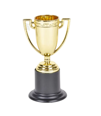Gold Trophies, 5.5″, 12/Pk – Bulk Plastic Awards for Parties, Competitions, and Kids 