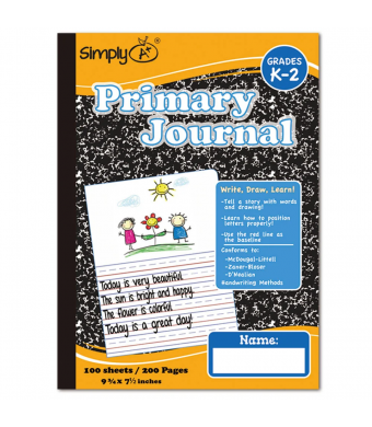 Primary Composition Notebook, 100 Ct – Durable School Writing Notebook