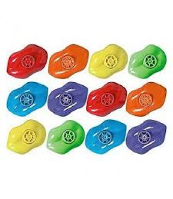 Gold Winner Medal Necklaces – 12/Pk, Plastic Awards with Ribbons for Kids’ Games, Parties & School Events