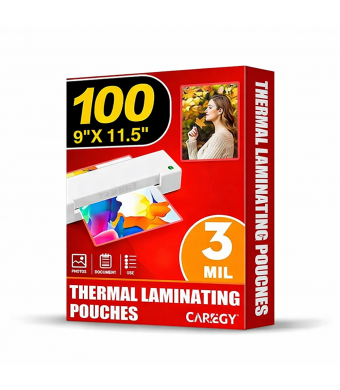 Laminating Sheets 3 Mil 9" x 12" – 100 Pack | Classroom & Home Laminator Pouches