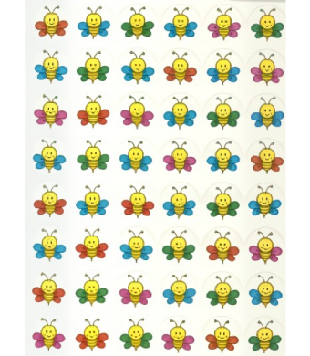 Happy Bee Stickers