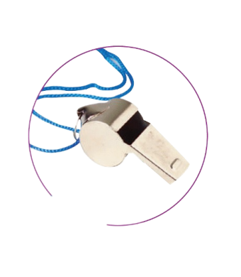 Metal Whistle With Lanyard 12/pk