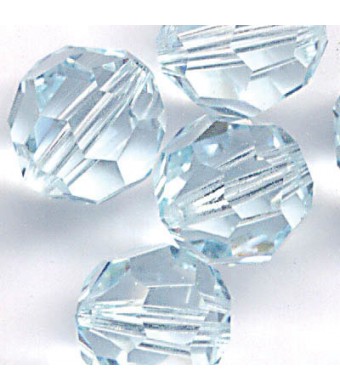 Round Faceted Bead 6MM - Crystal