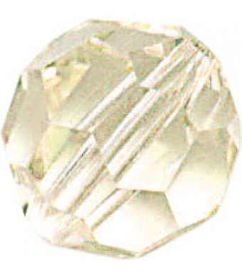 Round Faceted Bead 6MM - Ivory