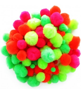 Neon Pom Poms