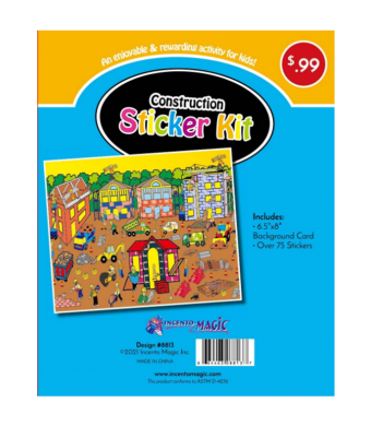 Construction Sticker Kit 6.5"x 8"