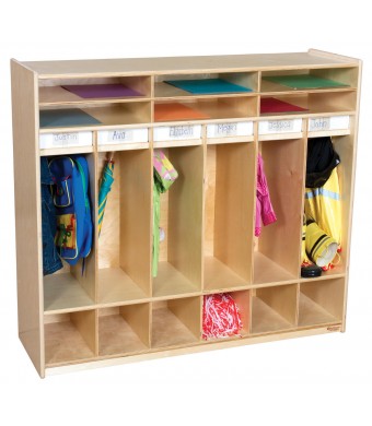 Open Six Shelf Locker
