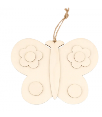 C3165-Wood butterfly