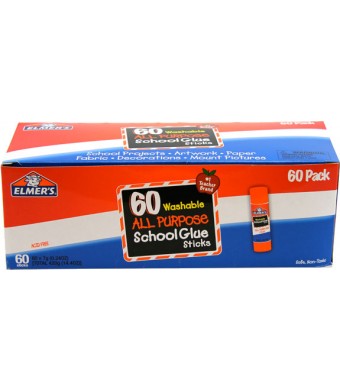 PURPLE ELMERS GLUE STICKS .24 oz-60/pk