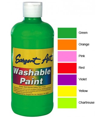 Sargent Washable Fluorescent Paint – Choice of 7 Colors!