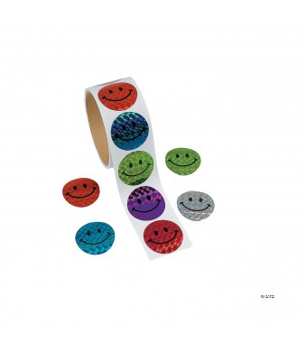 Smile Face Shiny Stickers