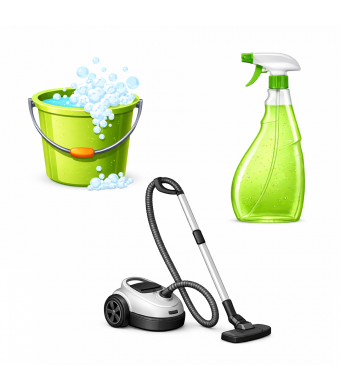 Pesach Cleaning Supplies Cutouts – 20 Passover Themed Classroom & Holiday Decoration Craft Shapes