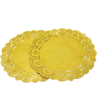 Foil Paper Doilies,12/Pk