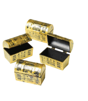 Mini Treasure Boxes1.5", 12/Pk