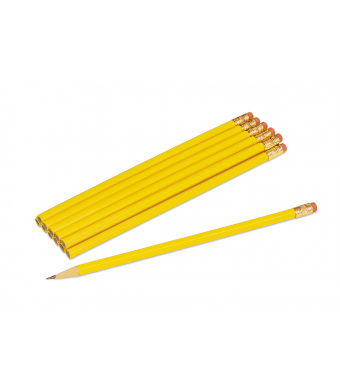  #2 Yellow Pencils – Unsharpened, 12-Pack